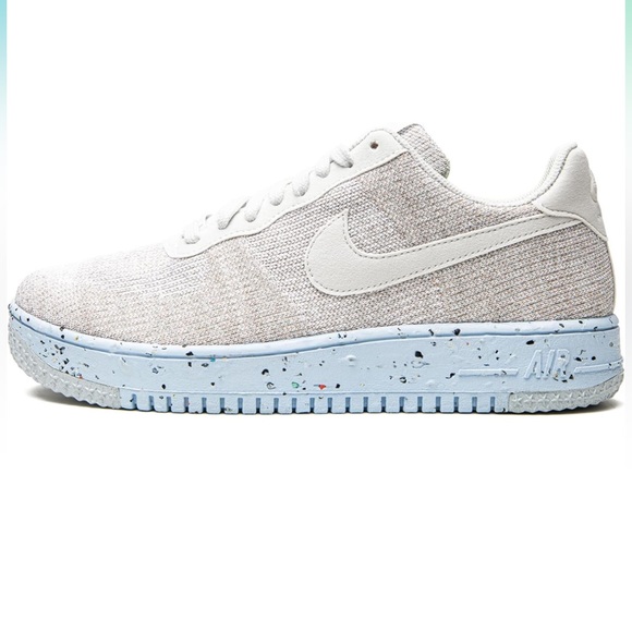 Nike Air Force 1 Crater Flyknit Basketball Shoes White/Photon Dust Size 8.5 - Picture 4 of 16